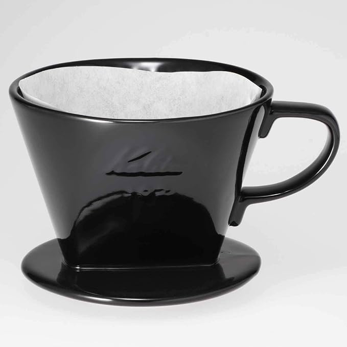 Kalita Ceramic Coffee Dripper (Black) for 2-4 Cups (#02005)