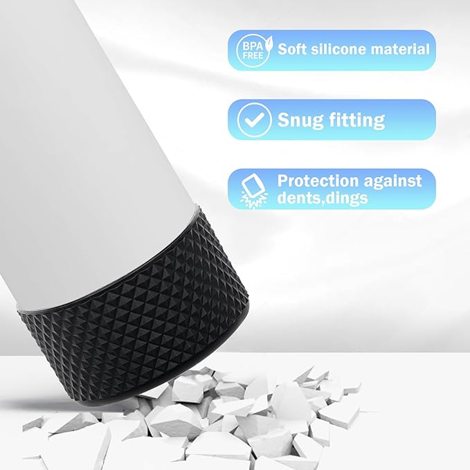 WK IEASON Protective Silicone Base Boot for Hydro Flask Mouth, Anti-Slip Silicone Sleeve Cover Bumper for Hydro Water Bottle Accessories -2.83inch Bottom Diameter