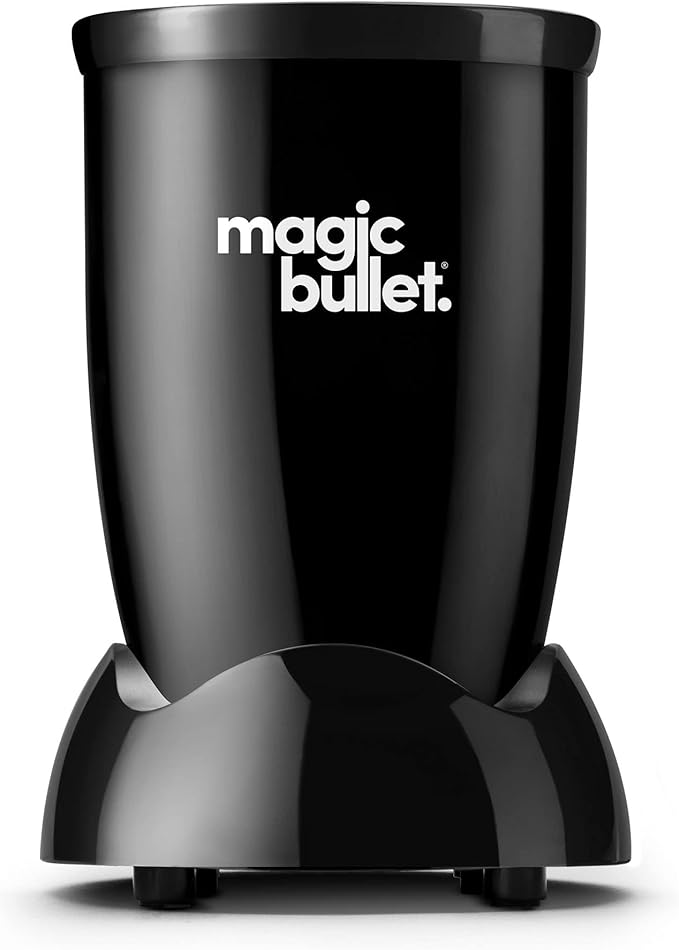 Magic Bullet® Blender Set, 7-Piece Set, 250W Blender and Food Processor, 2 Blending Cups, Cross Blade, Compact Design, Smoothies, Sauces, Silver, MBR-0701AK