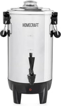 Homecraft Quick-Brewing 1000-Watt Automatic 30-Cup Coffee Urn - Stainless Steel