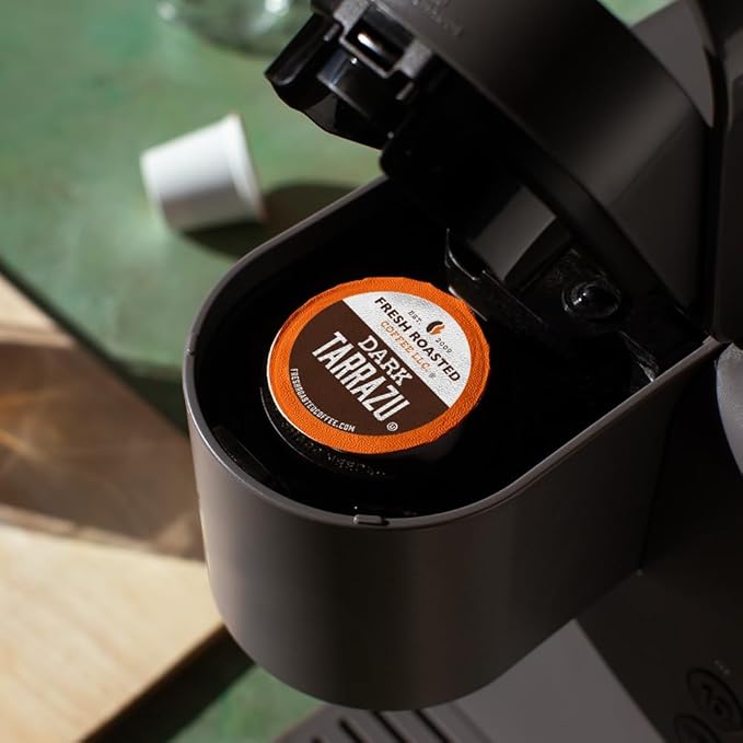 Fresh Roasted Coffee, Dark Costa Rica Tarrazu, Dark Roast, 24 Pods for K Cup Brewers
