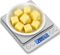 NEXT-SHINE Gram Scale 500g x 0.01g Precision, Digital Mini Pocket Size Portable Scale with Two Trays Nine Units, LCD Display Stainless Steel Platform for Weighing Jewelry Cooking Baking