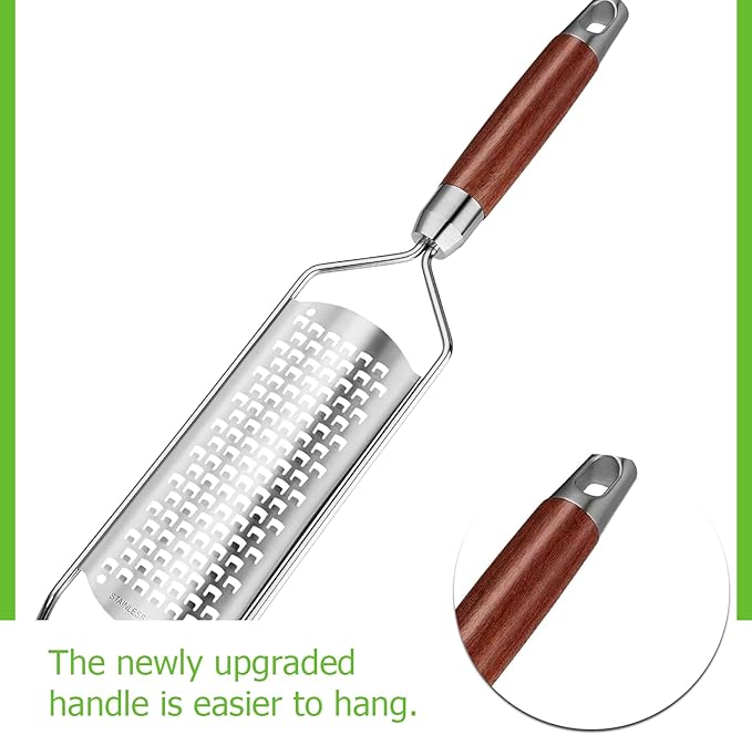 Nbippiooiwip cheese grater,zester grater with handle,and can easily handlelemons Vegetable,cheese and easy to handle without burden.