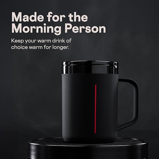 Corkcicle Classic Coffee Mug - Triple Insulated Stainless Steel for Travel - Shatter-Proof Lid - Keeps Drink Hot Over 3 Hours - Holiday Mug Gift - Great for Gifting Warmth - 16 oz - Darth Vader