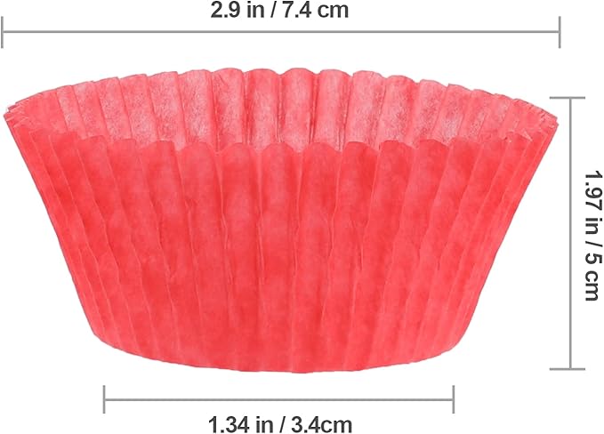 Baking Cups, 100 pieces Paper Muffin Wrapper Molds Nonstick Cupcake Holders for Wedding, Birthday, Baby Shower or Holiday Party