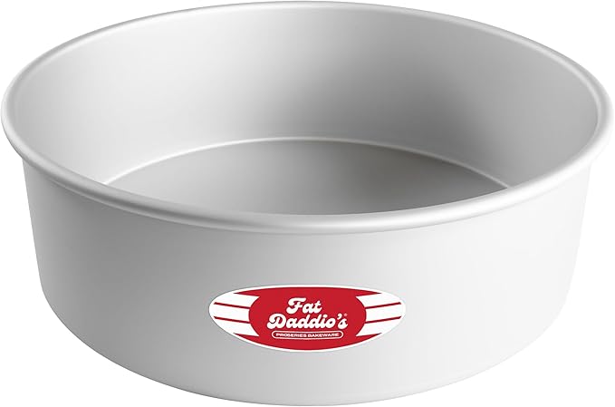 Fat Daddio's Round Cake Pan, 12 x 4 Inch, Silver