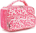 FlowFly Kids Lunch box with buckle Insulated Cooler Back to School Thermal Meal Tote Kit for Girls, Boys, Pink Cow