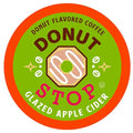 Donut Stop Glazed Apple Cider Medium Roast Coffee Pods, 40 Count, Compatible with 2.0 K-Cup Brewers