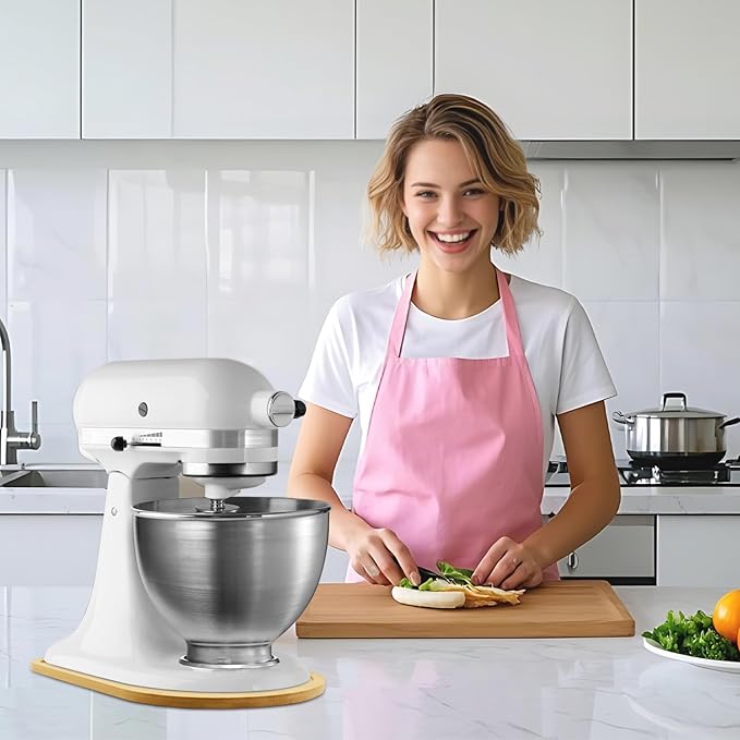 Mixer Slider Compatible with Kitchen aid Mini 3.5 Qt Tilt-Head Stand Mixe - Kitchen Countertop Storage Mover Sliding Caddy for Kitchen Aid Artisan Mixer (3.5 QT - Natural)