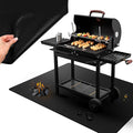 Extra Large BBQ Grill Mat 60x40, Heavy-Duty, Non-Stick, Reusable, and Easy-to-Clean, Under Grill Mats for Outdoor Grill Deck Protector, Griddle Mat for Blackstone Grill Pad, Fireproof Patio Mat