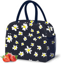 DALINDA Lunch Bag Lunch Box for Women Men Reusable Insulated Cooler Lunch Tote Bags, Leakproof Cute LunchBag Large Capacity for Work Travel Picnic, Daisy