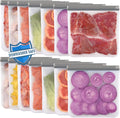 Lerine 14 Pack Reusable Gallon Freezer Bags Dishwasher Safe, BPA Free Reusable freezer Bags 1 Gallon, Extra Thick Leakproof Food Storage Bags for Meal Prep, Fridge Kitchen Organization