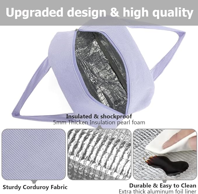 lunch bag women & men,Insulated Cooler Lunch Box Adult Water Resistant Lunch tote bag Shoulder strap not included
