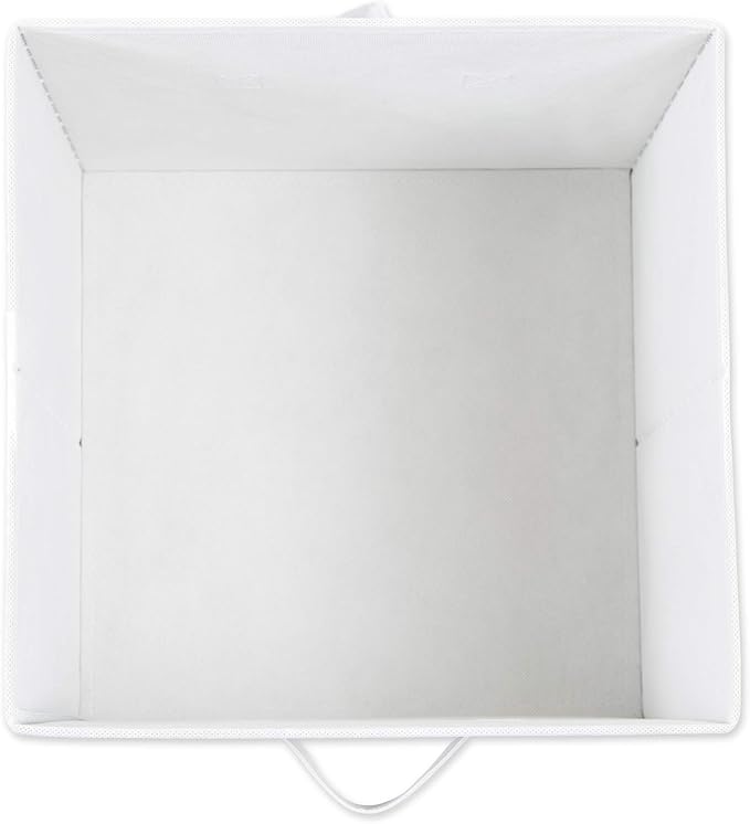 DII Non Woven Storage Collection Polyester Herringbone Bin, Small Set of 2, Black, 2 Piece
