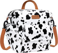 Joymee Lunch Bag Women Insulated Lunch Box Reusable Leakproof Large Spacious Cooler Tote for Women Men Adult with Bottle Holder and Side Pockets for Work Office Travel Picnic -08 Cow