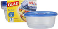 Glad Food Storage Containers - Big Bowl Container - 48 Ounce - 3 Containers