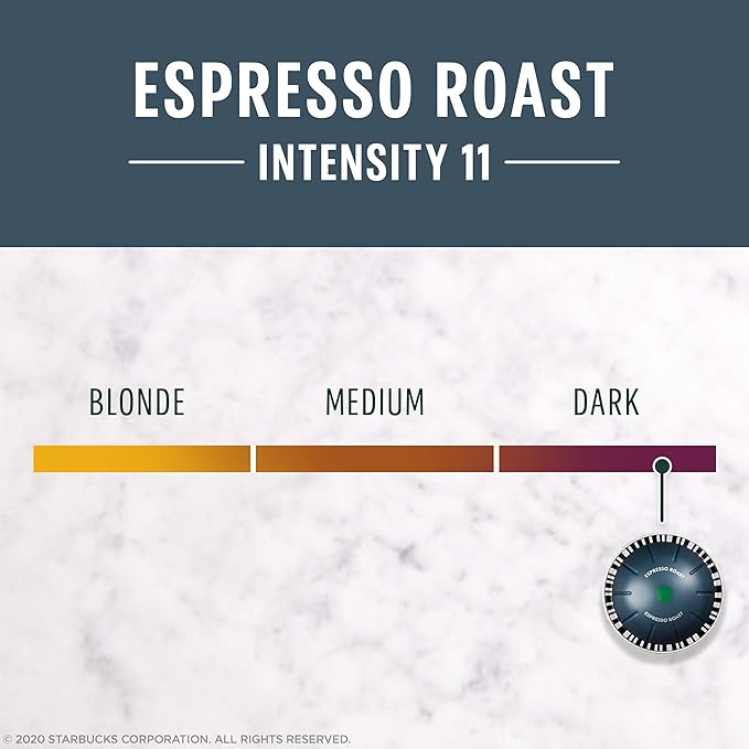 Starbucks by Nespresso Vertuo, Dark Roast Espresso, 50-count Espresso Pods, Brews 1.35 oz.