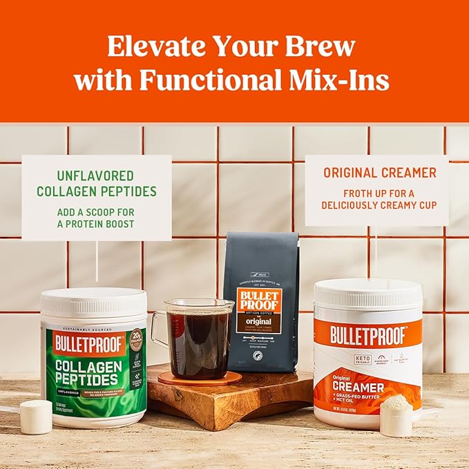 Bulletproof Breakfast Blend Light Roast Ground Coffee, 12 Ounces, Clean Coffee Tested for Toxins, Packaging May Vary