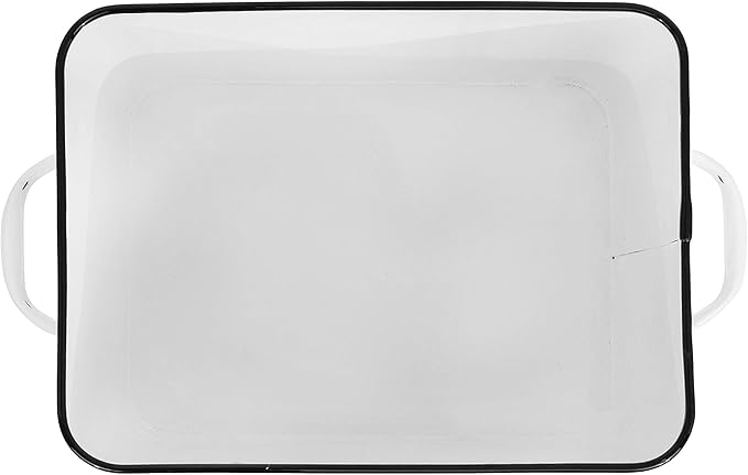 Creative Co-Op Distressed White Bread Box with Lid