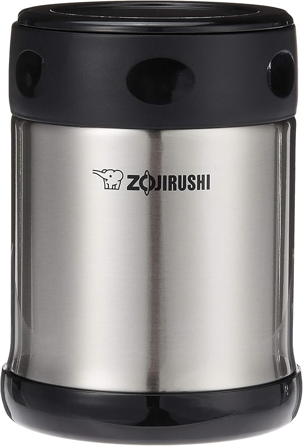 Zojirushi Steel Food Jar, Small, 12-Ounce Black Stainless (Pack of 12)