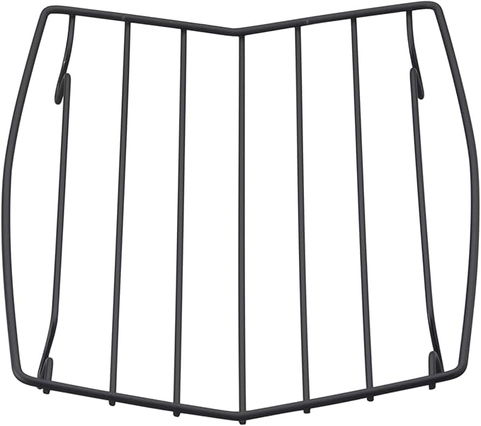 HIC Kitchen Roasting V-Shaped Baking Rack, Nonstick-Coated Steel, Fits Smaller Roasting Pans, 8 x 10.375 x 1.5-Inches