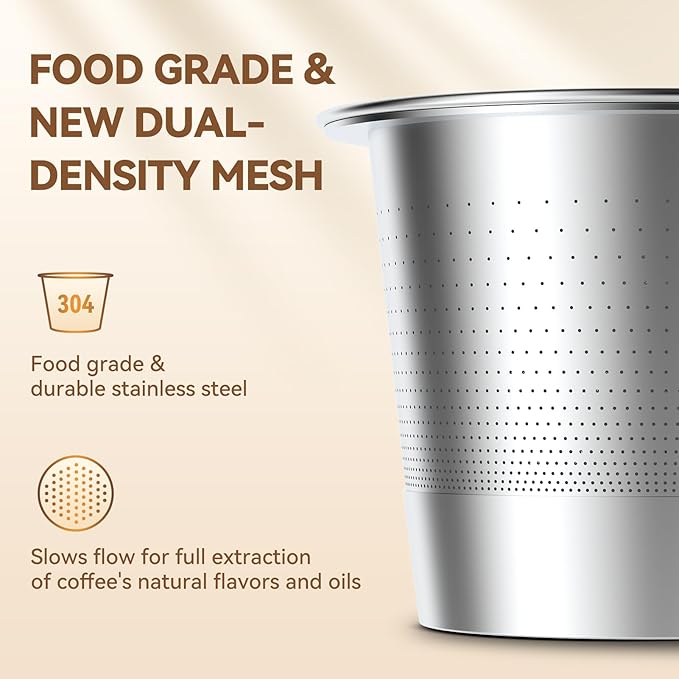 CAPMESSO Reusable Coffee Pods for Keurig 1.0: Stainless Steel Refillable K Cup - Reusable Coffee Filter for Keurig 1.0 Coffee Maker, Permanent (4 Reusable k cups for Keurig 1.0)