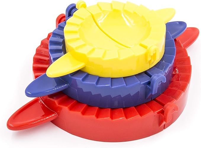 BTaT- Dough Press Set, 3 Pack, Empanada Press, Dough Press, Dumpling Press, Hand Pie Press, Mini Pie Press, Hand Pie Maker, Meat Pie Cutter, Pie Press, Pastry Press, Turnover Press, Christmas Gifts
