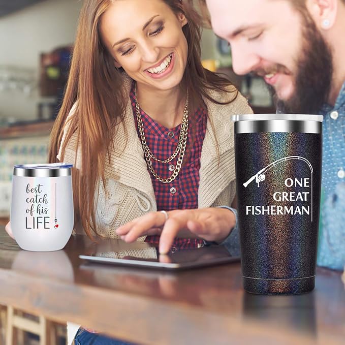 Wedding Anniversary for Couple Friend Lovers Cups Stainless Steel Wine Tumbler Travel Mug with Straw and Lid,2 Pack
