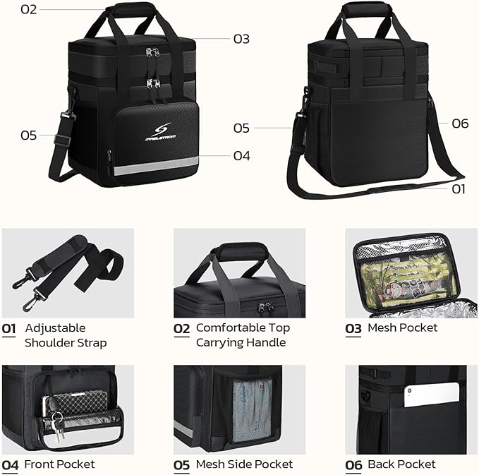 Maelstrom Lunch Box for Men,Insulated Lunch Bag Women/Men,Leakproof Lunch Cooler Bag, Lunch Tote Bag