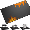 65 x 40 inch Heavy Duty Large Under Grill Mats for Outdoor Grill, Double-Sided Fireproof, Waterproof, Oil Proof Deck and Patio Protector, BBQ Mat Grill Floor Mats Fireplace Fire Pit Mat
