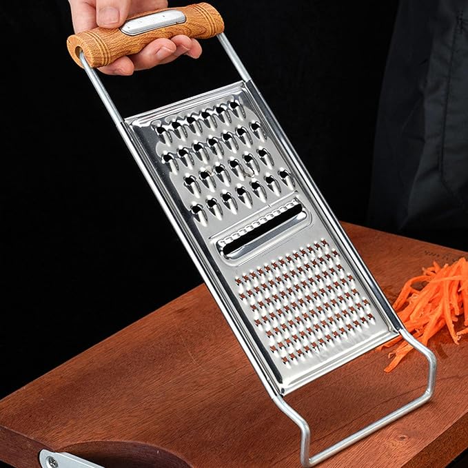 2 Pack Cheese Grater,Stainless Steel Zester Set of 2, Kitchen Flat Handheld Grater For Cheese, Chocolate, Spices, And Potato, Zucchini, Carrot, Apple (B style color)