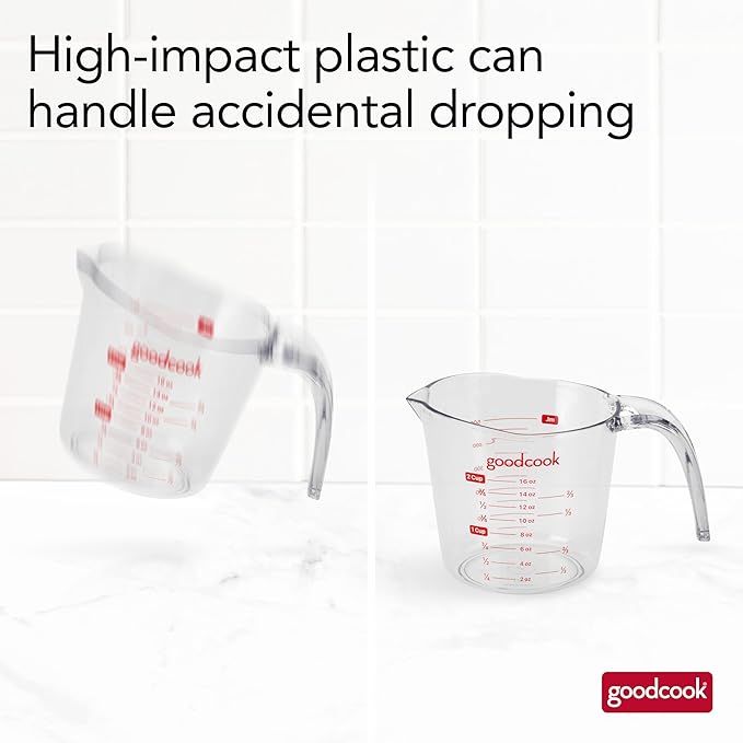 BRADSHAW INTERNATIONAL 19864 2Cup Plastic Measuring Cup
