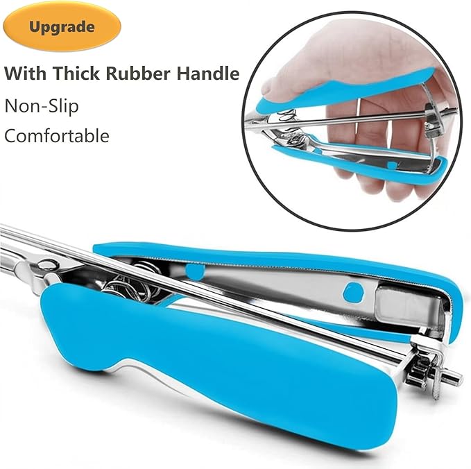 Ice Cream Scoop, Cookie Scoop, 4Tbsp/ 60ml/ 2oz Cookie Scoops for Baking, 18/8 Stainless Steel Cookie Scooper for Baking, Ice Cream Scooper with Trigger Release, Cookie Dough Scoop, Non-slip Blue Grip