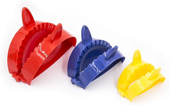 BTaT- Dough Press Set, 3 Pack, Empanada Press, Dough Press, Dumpling Press, Hand Pie Press, Mini Pie Press, Hand Pie Maker, Meat Pie Cutter, Pie Press, Pastry Press, Turnover Press, Christmas Gifts