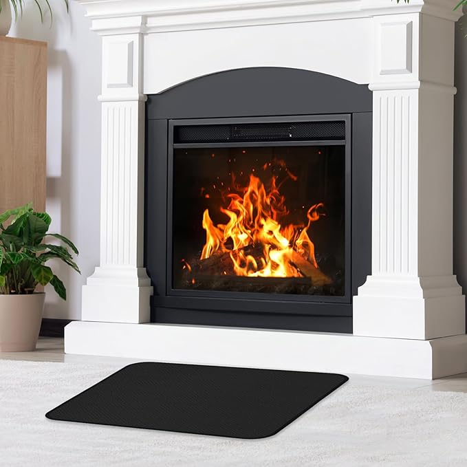 48×36 Inch Under Grill Mats for Outdoor Grill, Hearth Rugs for Fireplaces Fire Resistant, Gas and BBQ Grill Oil-Proof Water-Proof Protector for Decks, Patios and Indoor Grill