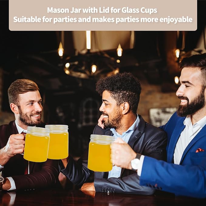 2 Pack Large Mason Jars Wide Mouth,74 oz Airtight Glass Jars with Lids, Food Storage Canisters for Fridge, Glass Canisters for Candy,Pickles, Sugar, Flour, Cookies, DIY Decor & Party Favors