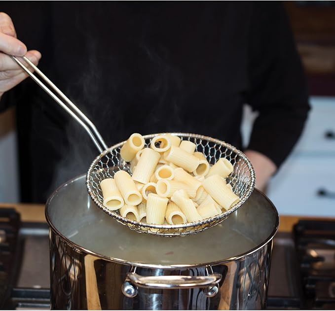 Helen’s Asian Kitchen Spider Strainer, All Stainless Steel, 7-Inch Strainer Basket With 12-Inch Handle