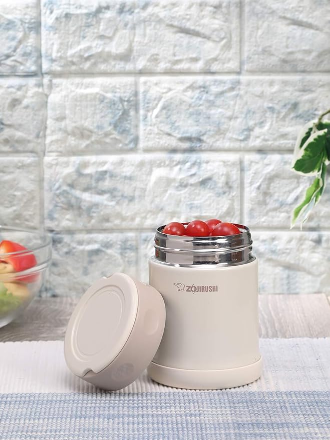 Zojirushi Stainless Steel Food Jar, Small, Cream