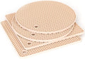 Joyhalo Trivets for Hot Dishes - Hot Pads for Kitchen, Silicone Pot Holders for Hot Pots and Pans, Silicone Mats for Kitchen Countertops, Table, Flexible Easy to Wash and Dry, Khaki