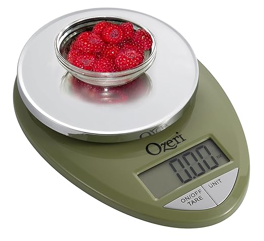 Ozeri Pro Digital Kitchen Food Scale, 0.05 oz to 12 lbs (1 gram to 5.4 kg)