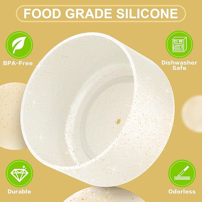 2 PCS Glitter Silicone Boot for Owala Water Bottle, Anti-Slip Protective Sleeve for FreeSip/Twist/Flip Stainless Steel Water Bottles Accessories