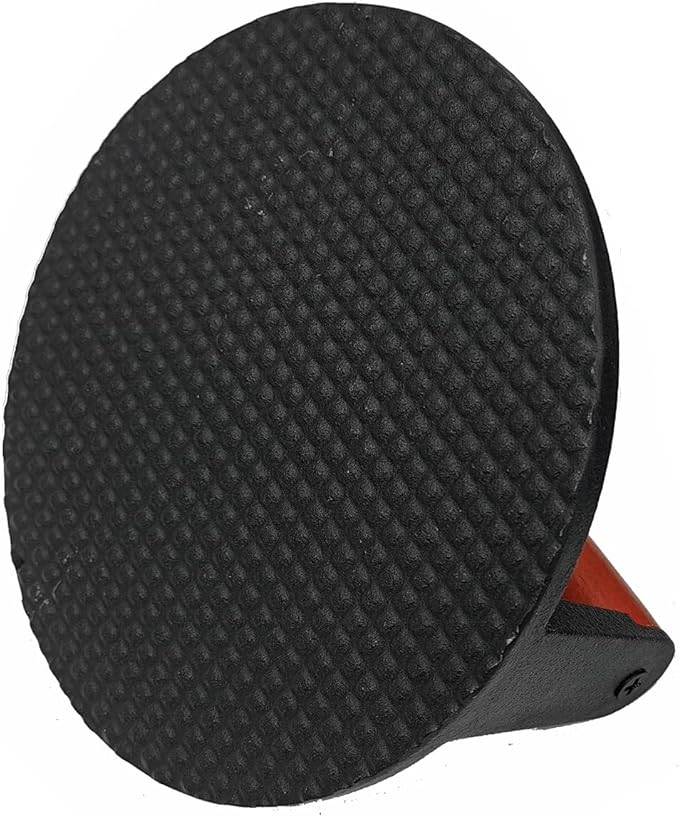 Firsgrill Burger Press 6.6" Round Heavy-Duty Cast Iron Smash Meat Steak with Wood Handle for Blackstone Weber Treager Griddle Grills (YPX) (6.5" Round)