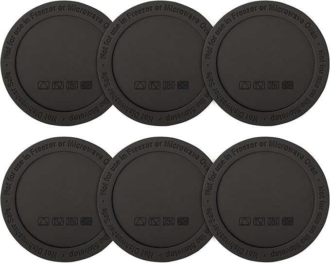 Silicone Bottom Protectors for Stanley Quencher 30/40 oz, Yeti 30 oz, Owala FreeSip 32 oz, Non-Slip Rubber Bottom Protectors (6 Pack 2.36" 60mm)