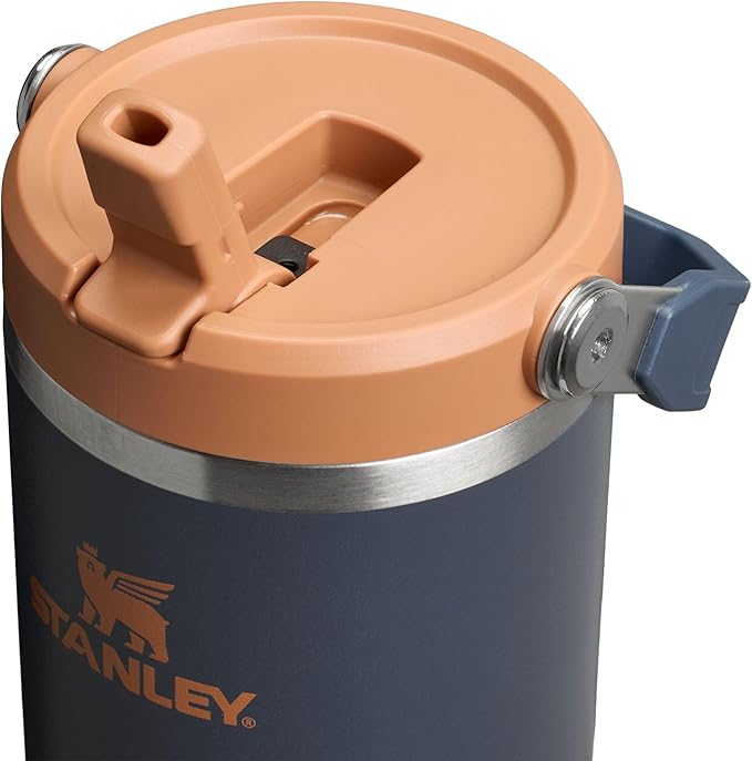 STANLEY IceFlow 2.0 Flip Straw Tumbler with Handle 30 oz | Twist On Lid and Flip Up Straw | Leak Resistant Water Bottle | Insulated Stainless Steel | BPA-Free | Twilight