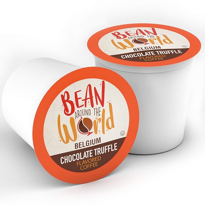 Bean Around The World Flavored Coffee Compatible With 2.0 Keurig K Cup Brewers, Chocolate Truffle, 40 Count (Pack of 1)