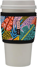 Sok It HotSok Coffee & Tea Reusable Insulated Neoprene Cup Sleeve (Feathered Foliage)