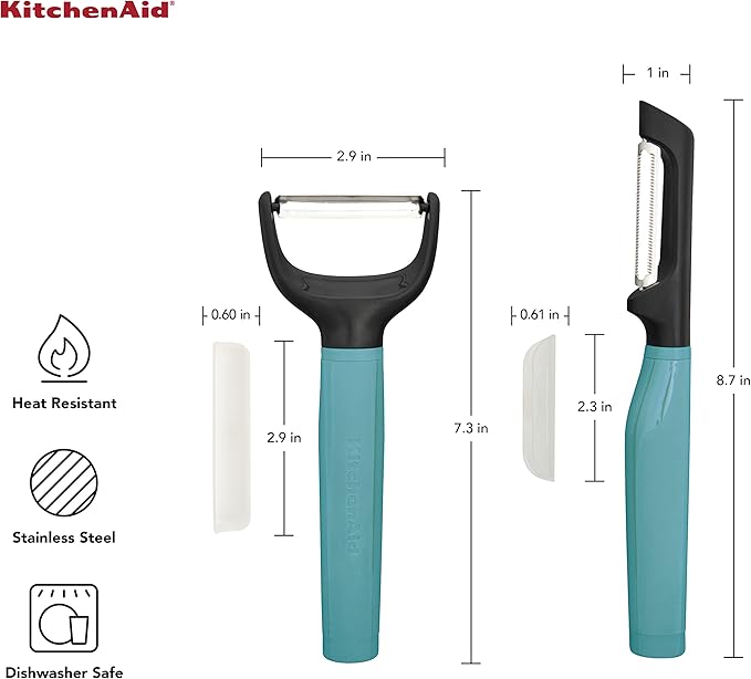 KitchenAid Universal Euro Y Peeler, Set Of 2, Aqua