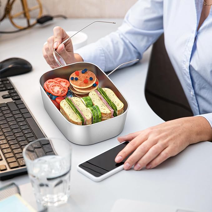 Vingud 1.5L Replacement Stainless Steel Container Electric Lunch Box (Model: DFH-001), Food Container, Eco Safe & Healthy, Dishwasher Safe