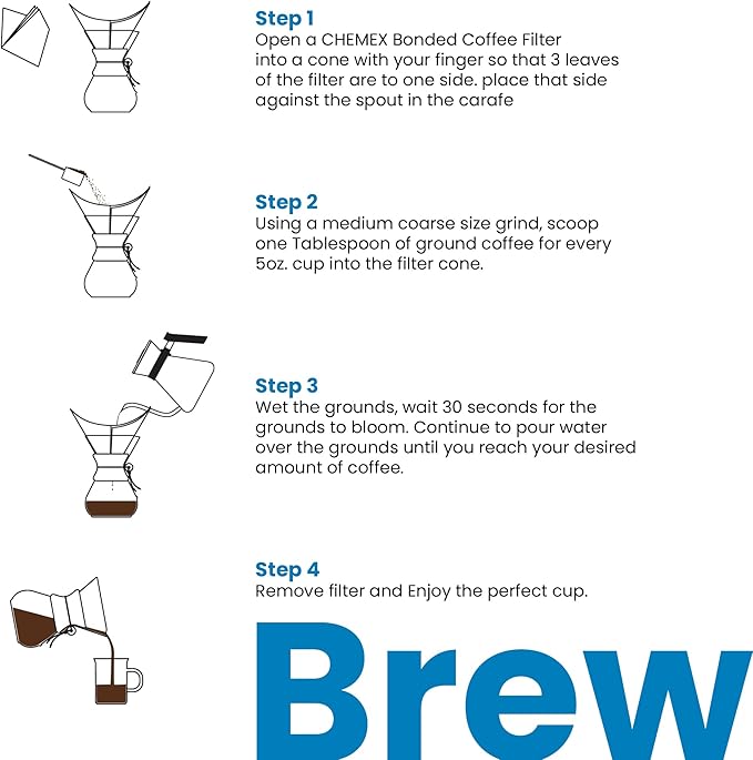 Chemex Pour-Over Glass Coffeemaker - Classic Series - 10-Cup - Exclusive Packaging