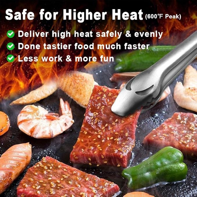 GRILLART BBQ Grill Mats for Outdoor Grill - Nonstick 600 Degree Heavy Duty Grilling Mat (Set of 2) - Reusable BBQ Grill Accessories Sheets -Works on Electric Grill Gas Charcoal BBQ - Gifts for Men Dad